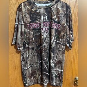 Under Armour camo‎ Timber rattlers shirt sz large